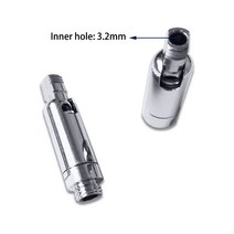 관절 조명 LED 구즈넥 테이블 램프 M8 외부 치아 유니버설 조인트 기계식 스티어링 조명 액세서리 2 개, 01 Sliver_01 Outer M8-Inner M8