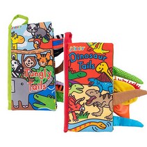 졸리베이비 꼬리놀이 2개세트 (정글+공룡) 헝겊완구 초점연습 촉감놀이 애착인형 유모차걸이 신생아백일선물, 세트5 정글+공룡