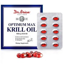 닥터브라이언 크릴오일 보충제 오메가3 남극크릴 1200mg - 30 소프트젤 캡슐, 90개 (1팩), 500mg
