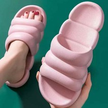 뒤꿈치가 편한 말랑쿠션 거실화 실내화 산모슬리퍼 고무 구름 슬리퍼 키 층간소음방지, 블랙