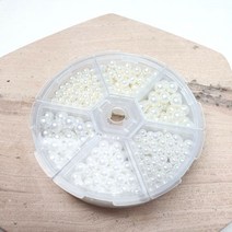 [아이템박사] 무구멍진주세트 4mm 5mm 6mm 화이트 및 크림색, 세트1(4-5-6mm)