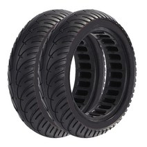 스쿠터 전동 Xiaomi M365 1S Pro 2 전동 스쿠터 용 솔리드 타이어 Mijia Mi 용 8.5 ''고무 벌집 타, 04 Black  2PCS Rubber