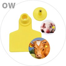 OW 20pcs 가축 귀 태그 표식기 이름표 인식표 번호표 도난방지 돼지 소 말 양 귀태그 펜치, 귀태그(4cmX5cm)