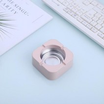 휴대용 포켓 재떨이 가정용 흡연 실새로운 크리 에이 티브 홈 성격 사무실 거실 침실 4 광장 홀더 가제트, 분홍