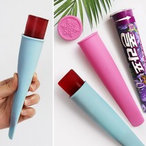 [리본제이]실리실리 실리콘 아이스크림 폴라포 메이커 2P 세트 얼음틀 국내제작, 색상:민트, 민트