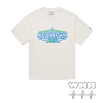 MLB) 올스타게임 오버핏 반팔 티셔츠 LA 3ATSB0724-07IVS