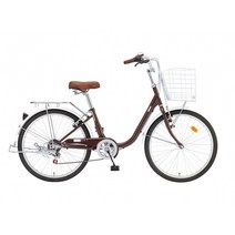[삼천리자전거] 선데이 7단 24인치 시티형 자전거 2023, 브라운
