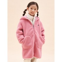 BEANPOLE KIDS 라이트 핑크 보아 롱 집업 점퍼 BI2939U14Y
