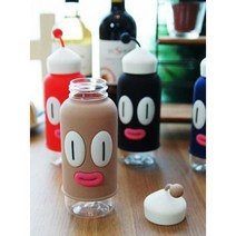 특이한 입체 디자인 텀블러 물병 보틀병 워터디스펜서, 블랙