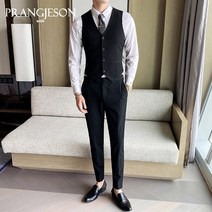 유니폼 작업복 하객 상견례 은행원 루즈핏 남성조끼 슬림핏 오피스룩 세미정장 시원한