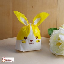 이홈베이킹 복주머니형 보자기토끼 봉투 대, 20개, 1개, 옐로우