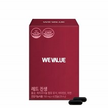 경동제약 위밸류 레드 진생 42캡슐 국내산 6년근 홍삼 진세노사이드 옥타코사놀 비타민E 아연 남성 갱년기여성 수험생 건강기능식품, 2통, 84캡슐