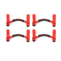 콘솔쿠션 콘솔박스 암레스트 팔걸이 쿠션 Shineka 4x4wd armrest top 그랩 핸들 그립 바 당김 탭 롤 바 마운트 지프 랭글러 cj tj jk jl 스포츠, 레드 4