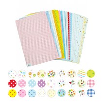 CoCoPink / h50 무늬 칼라펠트 접착식 45x30cm 652-분홍땡땡이, 단일 출판사