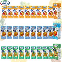 예이니식품 돈시몬 착즙 주스 복숭아 포도200ml 10개+오렌지200ml 10개+파인애플 포도200ml 10개 (총30개) 어린이음료수생과일