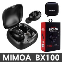 미모아 TWS 블루투스이어폰 BX100 보관파우치포함, 미모아 블루투스이어폰 BX100