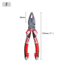 63939739398” 와이어 커터 합금강 사이드 커터 헤비 듀티 스트리핑 플라이어 전기 기사용 다기능 도구, 109-69-165