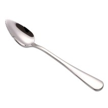 과일 숟가락 304 스테인레스 스틸 주방 톱니 모양의 DIY 긁는 칼 휴대용 배 식기 국자 식기, type1