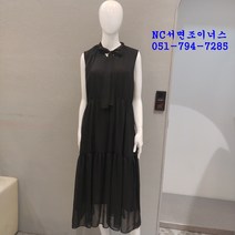 조이너스 21년여름신상 50%할인 리본넥 프릴 롱 나시 쉬폰 원피스 JABU6-WOP450