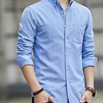 엠타임 무지옥스포드셔츠 세미오버핏 가을훈남커플셔츠 드레스셔츠 SH3101