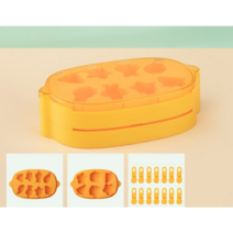 실리콘 수제 아이스크림 스틱몰드 과일 플라워 애니멀형 파티 음료바 트레이 얼음틀 샤베트 3D 위스키 얼음큐브 아이스크림메이커 여름가정용 아이스바 만들기 홈메이드, 선택07-스틱몰드 8칸 1p+6칸 1p+막대 14개