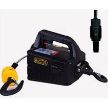 우인찌 우인치 호박윈치 윈치걸이대 200kg-500kg 7.6m-19m 휴대용 전기 윈치 핸드 윈치 트랙션 블록 전기 스틸 와이어 로프 리프팅 호이스트 견인 로프, 갈색, 1개