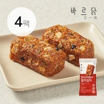 바르닭 현미곤약밥바 참치김치, 현미곤약밥바 참치김치 4팩, 4개