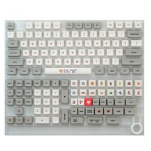 분필 키캡 무각 포인트 138 키 레트로 컴퓨터 gameboy xda keycaps for mx 스위치 기계식 키보드 xda 프로필 keycap 염료 승화 pbt 키 캡, 전용 키캡, 한개옵션2, 비닐 봉투로 포장