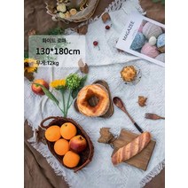 피크닉 매트 피크닉 천 야외 캠핑 장식 담요 식탁보 두꺼운 방습 매트 방수 ins 바람, 화이트로마130*180Cm(1Kg)