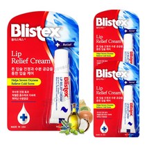블리스텍스 립 릴리프 크림 3개/튼입술 립밤 보습 립 케어 에센스, 3개, 6ml