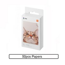인화기 휴대용 사진 포토 프린터xiaomi mijia ar mi zink 종이 76, 50개