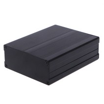 알루미늄 박스 인클로저 DIY 전자 프로젝트 검은 계기사 120x97x4, 검은색