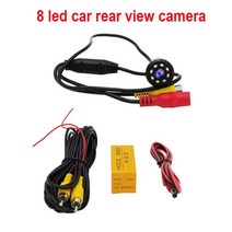 룸밀러 룸미러 무선 후방카메라 탑차 포터 대형차 카라반 자동차 후면보기 카메라 범용 펀칭 방수 도 후진, 05 8led camera kit