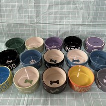도자기 애견 그릇 가방 우편 5인치 6인치 고양이 그릇 개 그릇 음수기 식량 개 그릇 개 밥그릇 개 밥그릇 개 그릇 1개, 6인치 블라인드 박스 랜덤 매치 2개입
