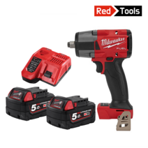 밀워키 M18 FMTIW2F12-502X 충전임팩렌치 18V 5.0AH 2팩 BL모터 미드토크렌치, 2개