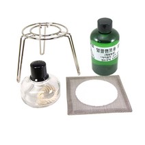 제품선택 손잡이 알콜램프 삼발이 세라믹 안전망 과학실험 비이커, 2.손잡이 알콜램프