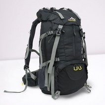 트래킹백팩 산행용 대용량 배낭 50L 블랙 방수 단풍 봄 가을, BLACK