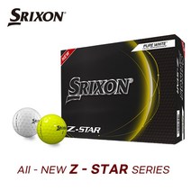 던롭코리아 23년 스릭슨 Z-star 골프공 3피스 화이트 옐로우 zstar, zx화이트, 옵션:zx화이트