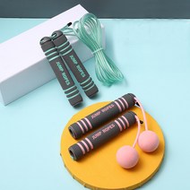 실내 홈트 다이어트 와이어 노라인 줄넘기, 유선 줄넘기(핑크)