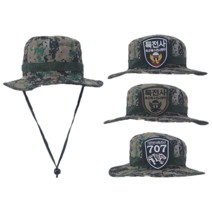 특전사 디지털 정글모 부니햇 군인 군용 등산 낚시 작업 나까오리 모자, 특전사컬러