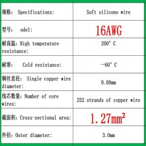 8게이지배선 100 meters/50 high quality soft silicone wire and cable 8 12 14 16 18 20 22 24 26 28 30, 09 16AWG_04 25m_01 red