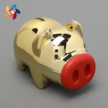 집들이 신년선물 골드돼지 부자 저금통 지폐저금통 모금함 어린이금고