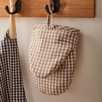 [모던하우스] 강남점 L NEW ORGANIC COTTON 베이지고방체크 주방장갑 냄비장갑 / GNNK4021006GN