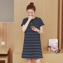 다다랜드 임산부 베이직 스트라이프 원피스