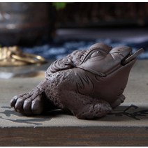 와이유 금두꺼비 삼족금섬자사모재최재풍수다총다방다방인형다도, 라지 사이즈(길이 15cm)