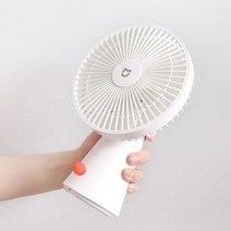 무선온풍기 XIAOMI-MIJIA 휴대용 데스크탑 선풍기 미니 USB 쿨링 쿨러 전기 타입 C 충전식 핸드헬드 팬 4 기어 윈드 오피스 홈
