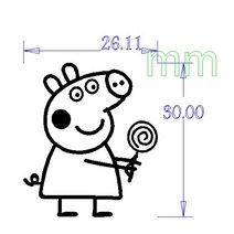 떡도장 베이킹인두 3cm 불도장제작 모형 현품 불도장만들기 인두도장, 커스텀 패턴 싱글 5cm