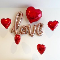 하트풍선 레드 love 세트 프로포즈 결혼기념일 이벤트 포토존