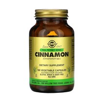 Solgar 솔가 시나몬 100정 베지캡슐 계피 추출물 가루 Cinnamon 가족 부모님 남성 여성 직장인