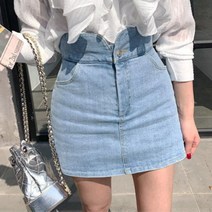 여성 청치마 반바지 데님 스커트 데일리 A라인 치마바지